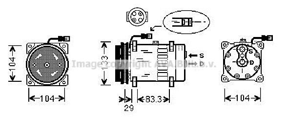 AVA QUALITY COOLING Компрессор, кондиционер DFAK026